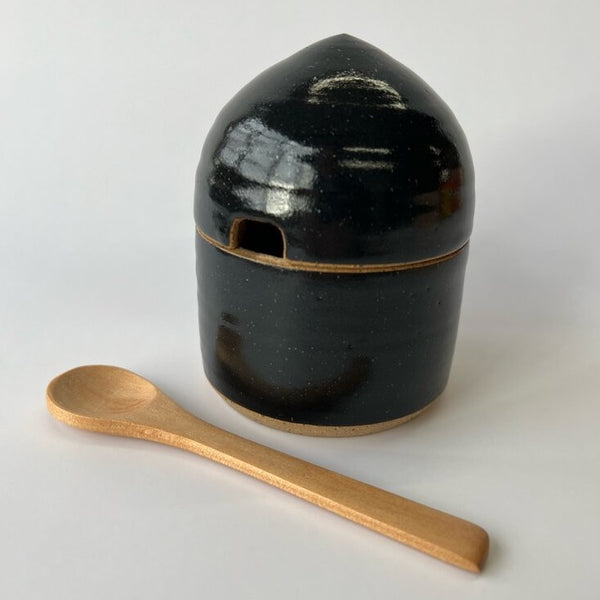 Black Sugar Bowl with Lid