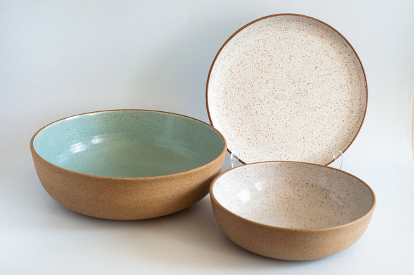 Light Blue + Nude Serving Platter