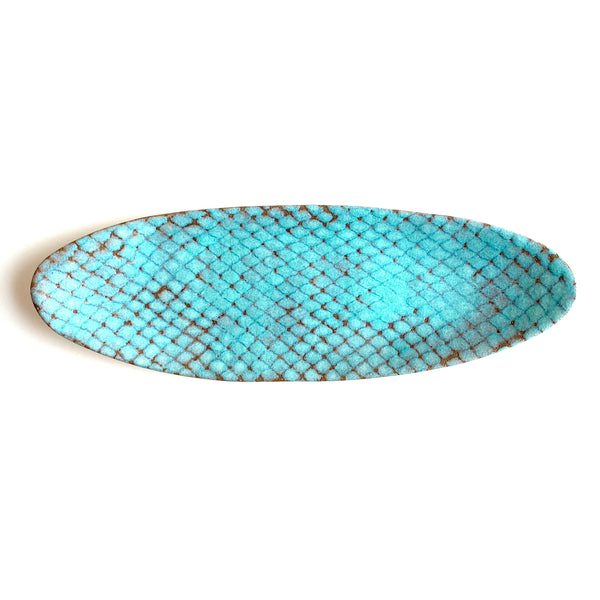 Blizzard Blue Pirogue Platter